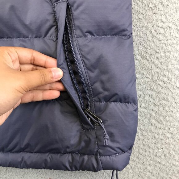 North Face Women Puffer Coat Vest Full Zip 700 Fill Goose Down Winter Purple S - Picture 6 of 13
